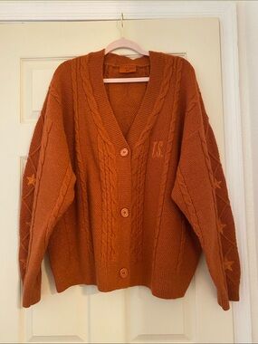 Taylor Swift The Life of a Showgirl Orange Cardigan